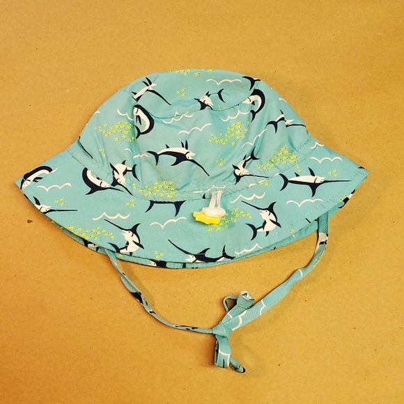 I Play Bucket Sun Hat 0-6 Months Turquoise - Picture 4 of 9